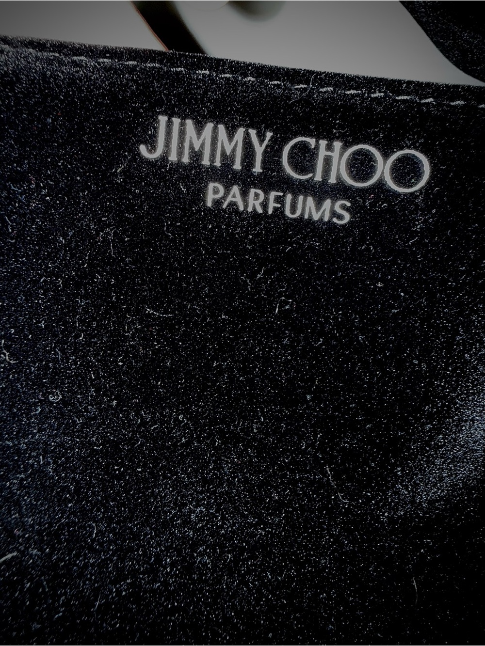 Jimmy Choo large Black Velvet Tote bag with Silver Glitter Panels - Picture 2 of 4